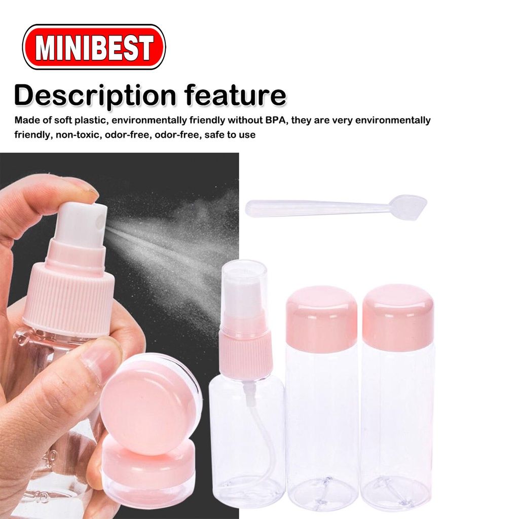 [MB] Travel Bottle Set Skincare Portable Refillable Spray Bottle