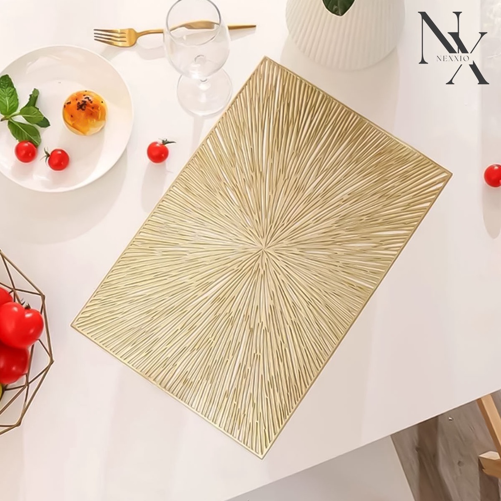 NEXXIO PVC Waterproof Placemat / Tatakan Alas Piring Meja Makan Tahan Anti Panas / Tatakan Piring High Quality