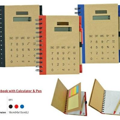 

Buku Agenda Kalkulator | Notebook 3in1