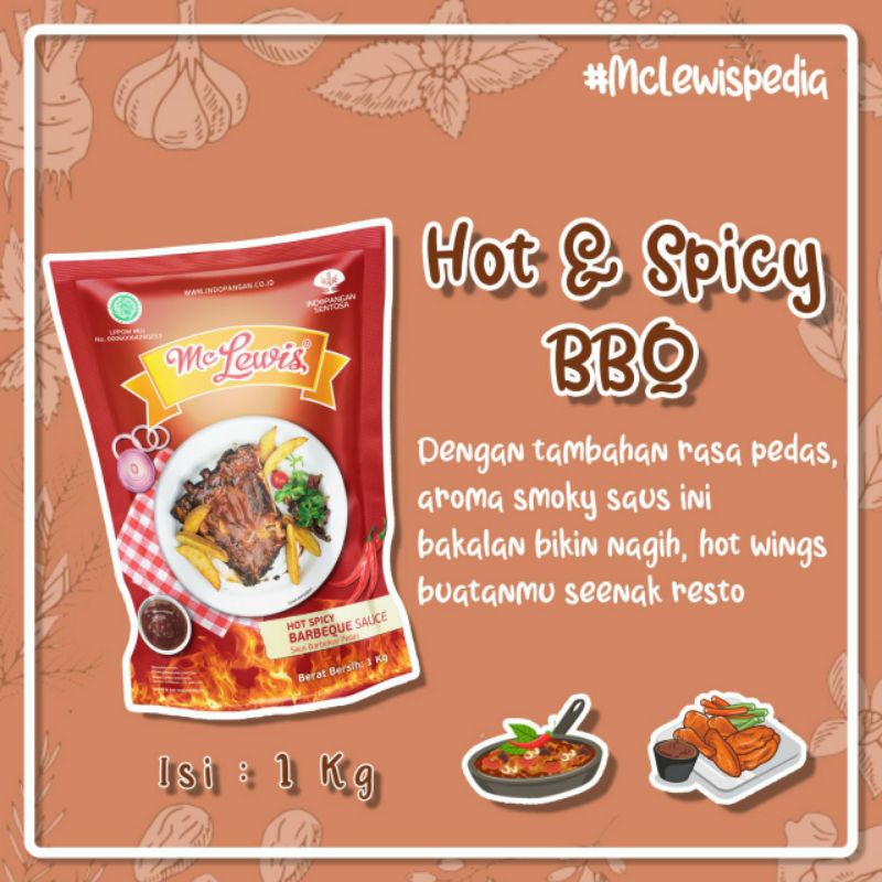 

MC LEWIS SAUS BARBEQUE PEDAS - HOT AND SPICY BARBEQUE SAUCE