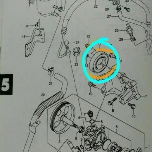 Pulley Tensioner Fan Belt Ac Aerio Baleno Next G Original