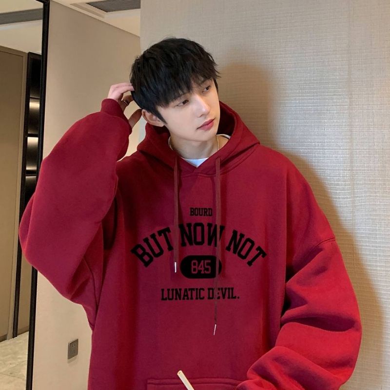 Hoodie Jumper BUT NOW NOT size JUMBO (S - 6XL BACA DESKRIPSI) Bigsize Unisex S M L XL 2XL 3XL 4XL 5XL 6XL Streetwear Jacket Boy Girl Hip Hop Urban Style Korean Harajuku Fleece Maroon White