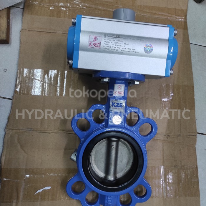 Pneumatic Pneumatic Actuator Butterfly Valve 3" Inch Solenoid Valve