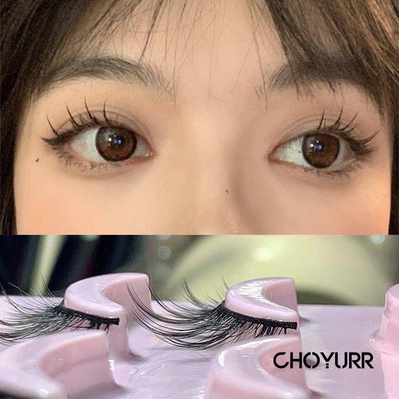 【COD】5 Pasang Bulu Mata Palsu Korea Natural / 3D Bulu Mata Palsu Dolly Eyelashes /  False Eyelashes 3D / Air False Eyelashes Comic Eye / Douyin Makeup Untuk Cosplay -CH