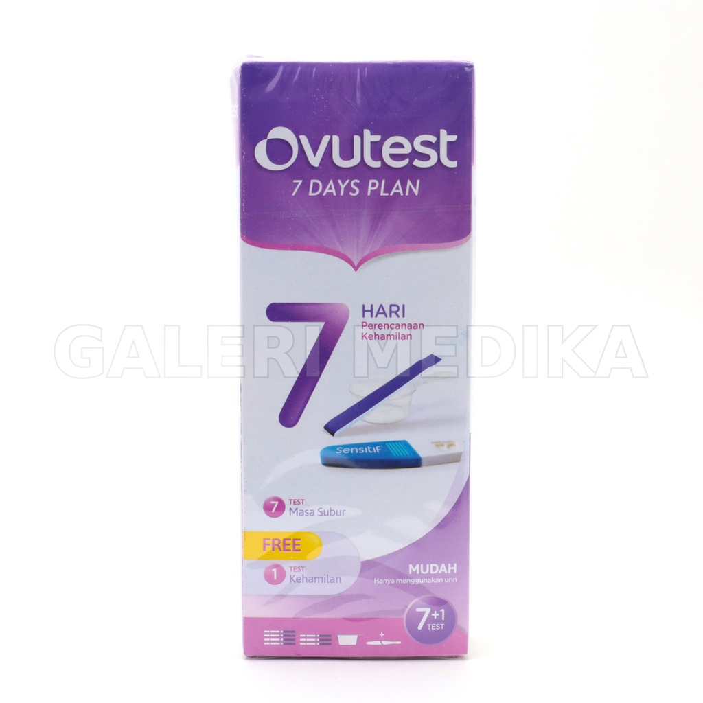 Ovutest Seven Days Plan Free 1 pcs Sensitif Compact - Alat Uji Masa Subur - Tes Masa Subur