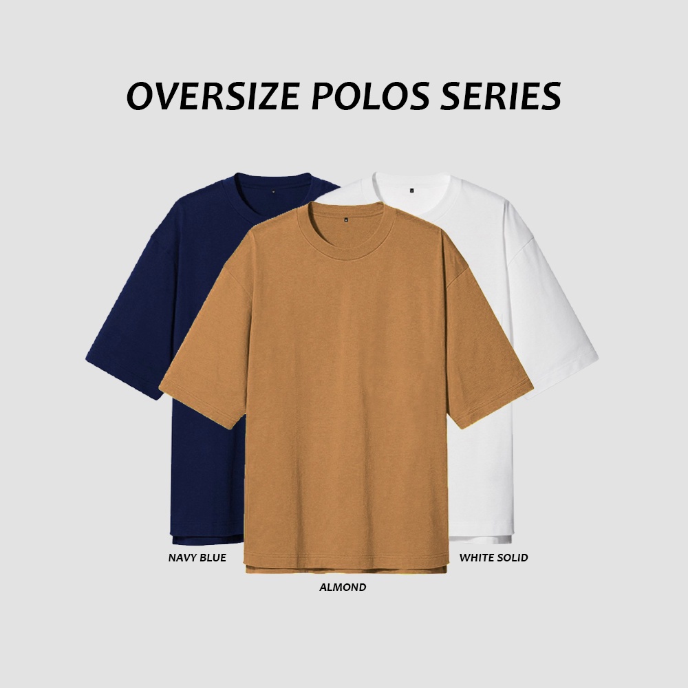 Kaos Polos Oversize Pria NON POCKET | Kaos Oversize Pria POLOS TANPA SAKU