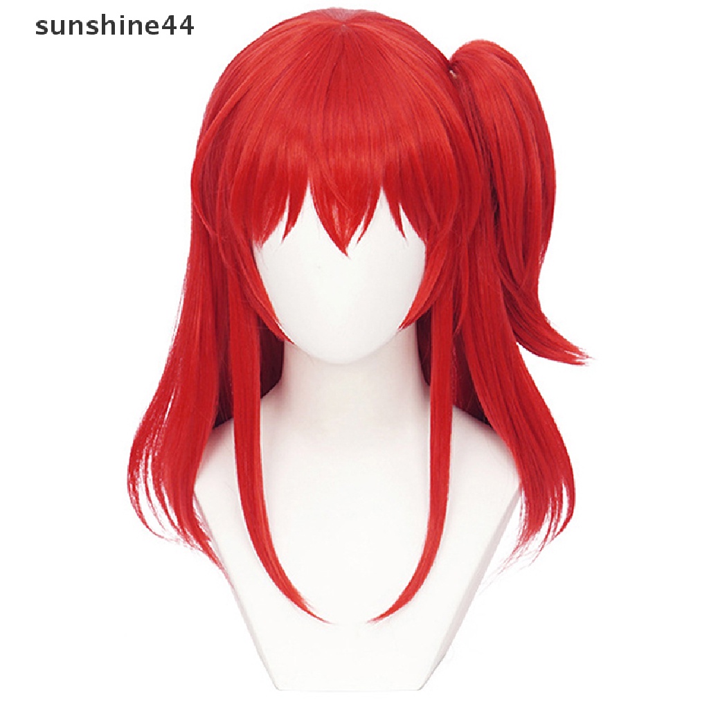 Sunshine Anime Bocchi The Rock Cosplay Gotou Hitori Cosplay Rambut Palsu Merah Panjang 50cm.