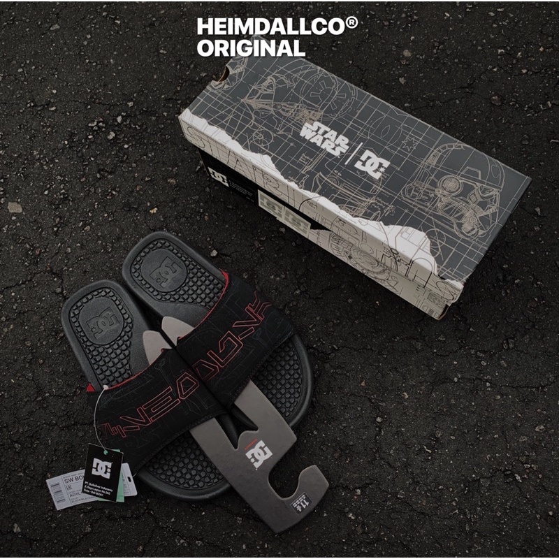 DC SHOES x STAR WARS BOLSA SLIDES BLACK ORIGINAL