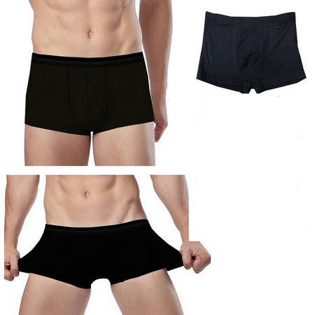 [COD] Underwear Celana Dalam Pria Clasic Boxer Hitam Polos - Boxpol Konveksi 6 pcs lebih murah