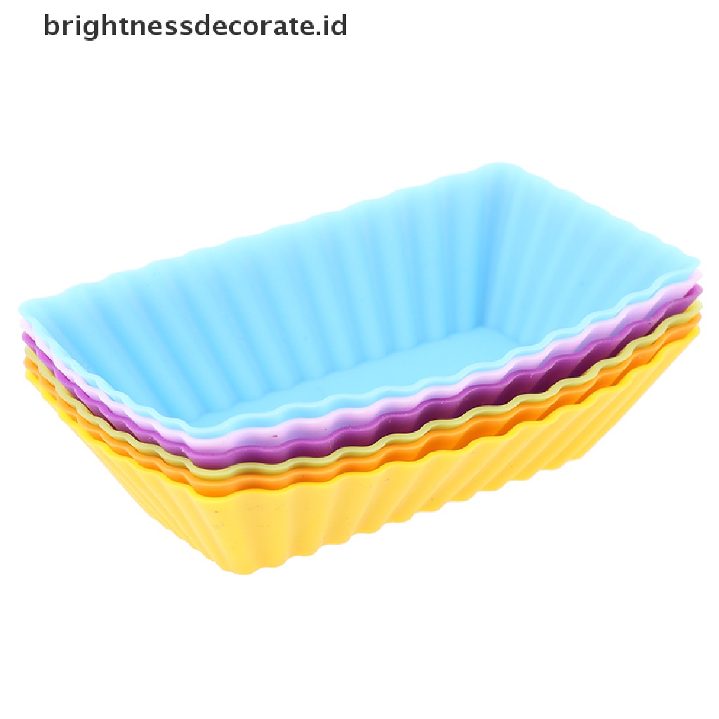 [Birth] Silicone Reusable Cetakan Kue Jelly Cetakan Kue Cupcake Maker Alat Pastry Dapur [ID]