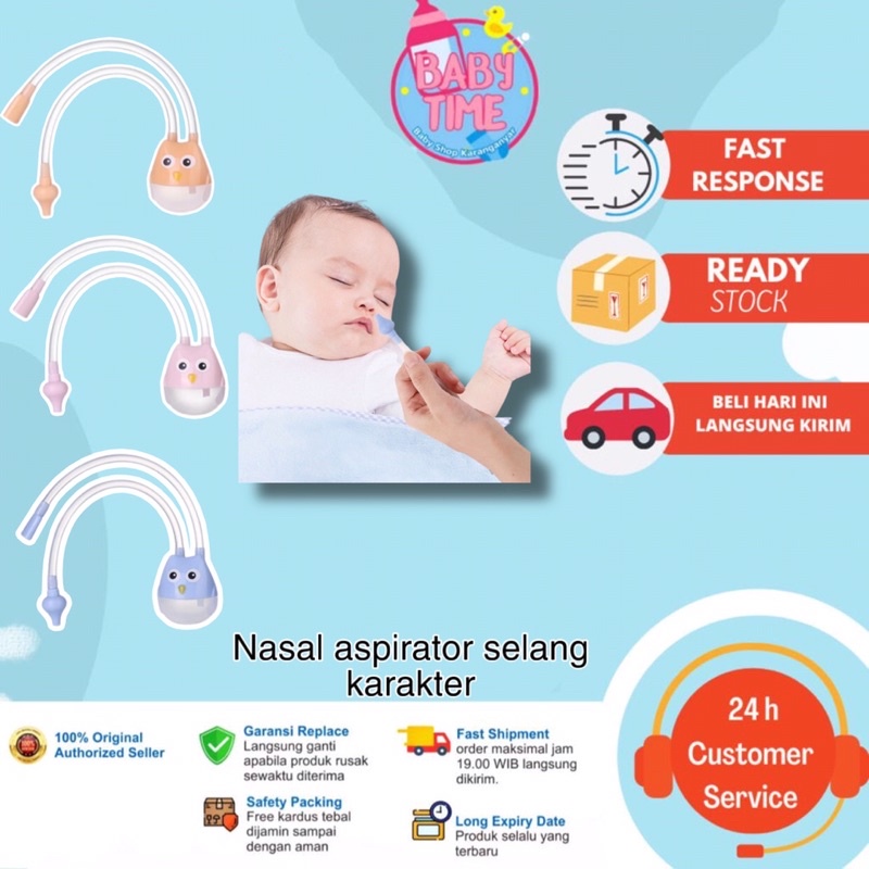 Nasal Aspirator Alat Sedot Ingus Bayi Pembersih Hidung Bayi Karakter Model Selang