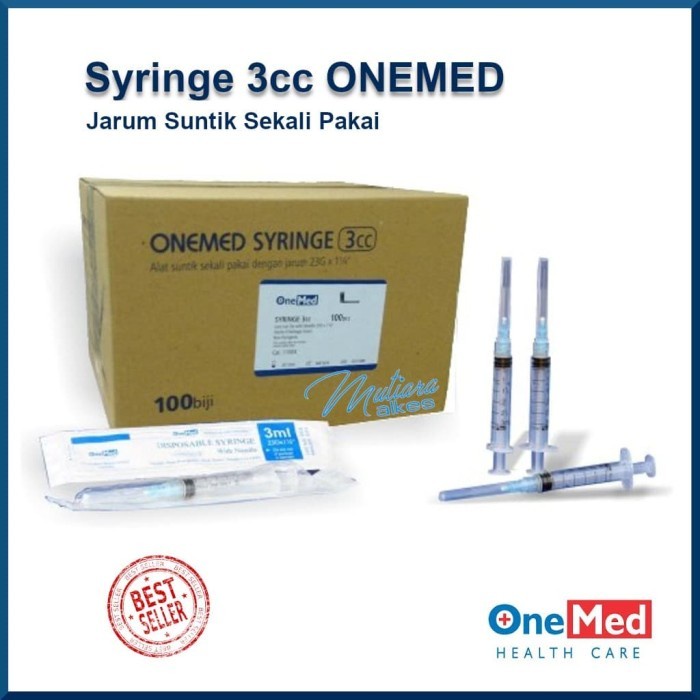 Eceran 5pcs - Syr 3CC / Spuit 3ml ONEMED ONEHEALTH