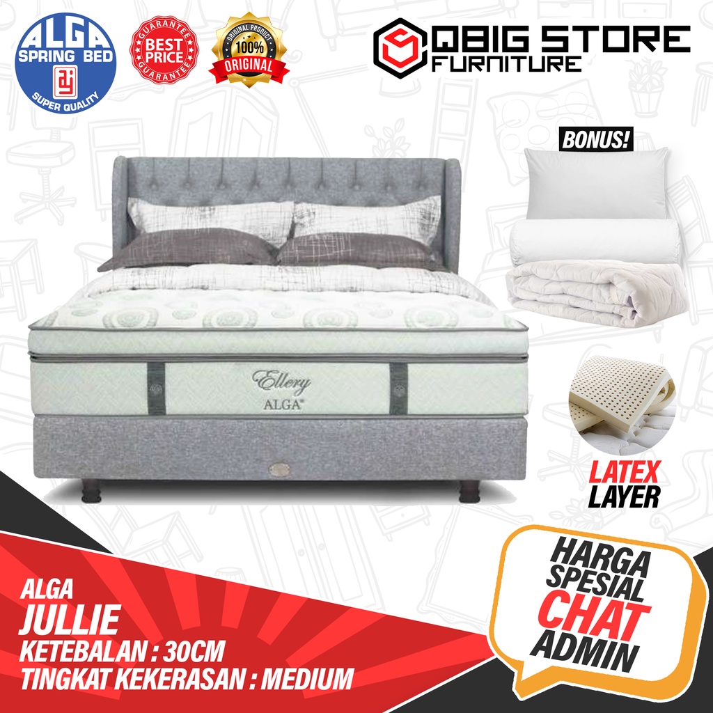 Kasur Springbed ALGA Jullie Spring bed Full Set