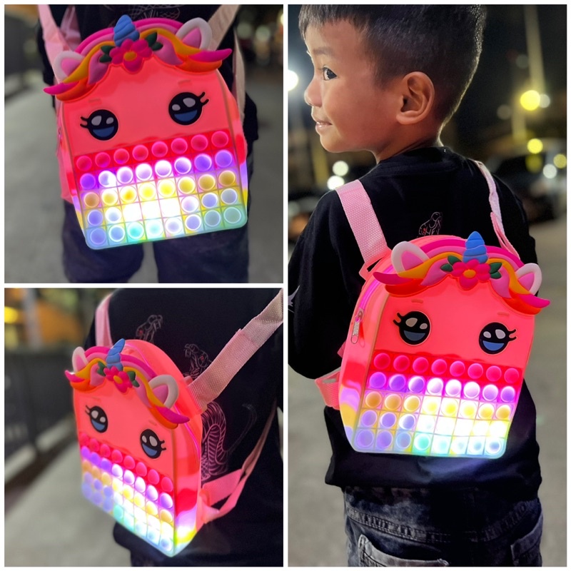 Tas ransel pop it tas anak tas pop it anak bisa di mainin pop itnya