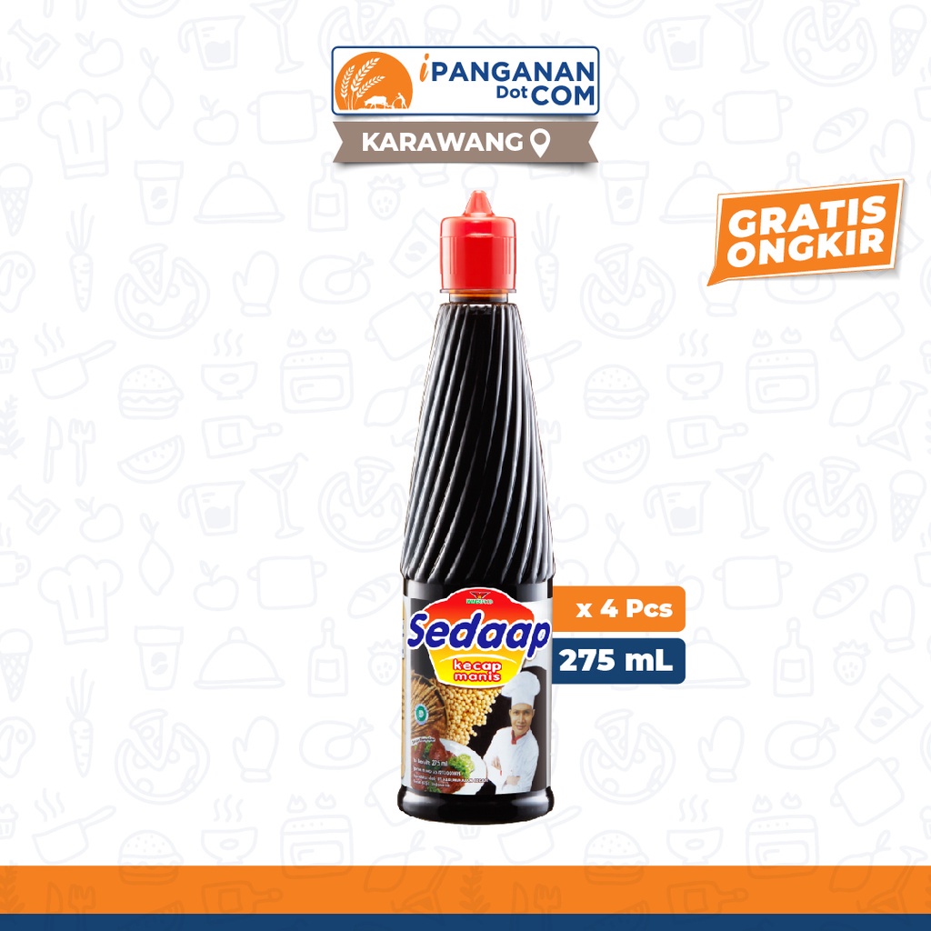 

Kecap Manis Sedaap Botol 275 Ml x 4 Pack - KWG