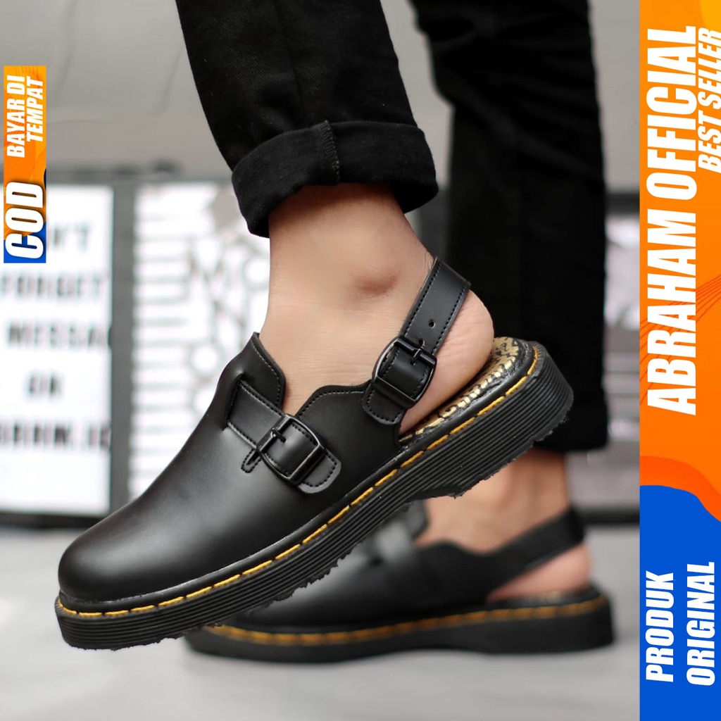 ABRAHAM Sandal Sepatu Docmart Pria Sendal Slide Selop Pria