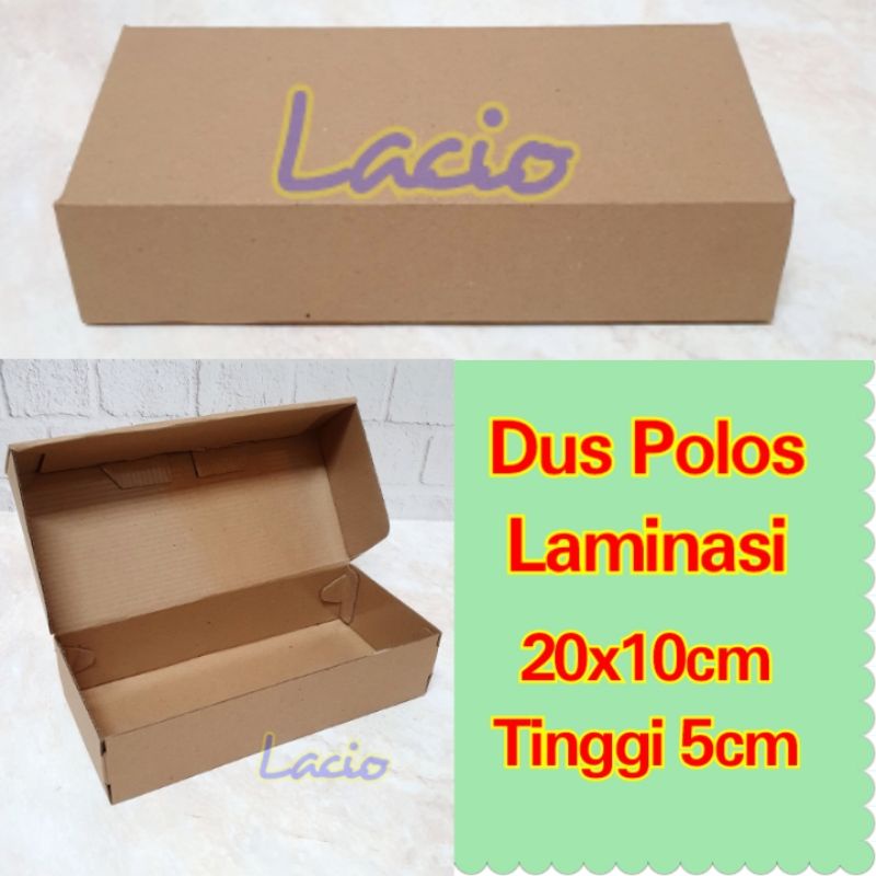 

20 x 10 x 5cm Dus Kue Brownies Eflute Laminating Kokoh Cake Box