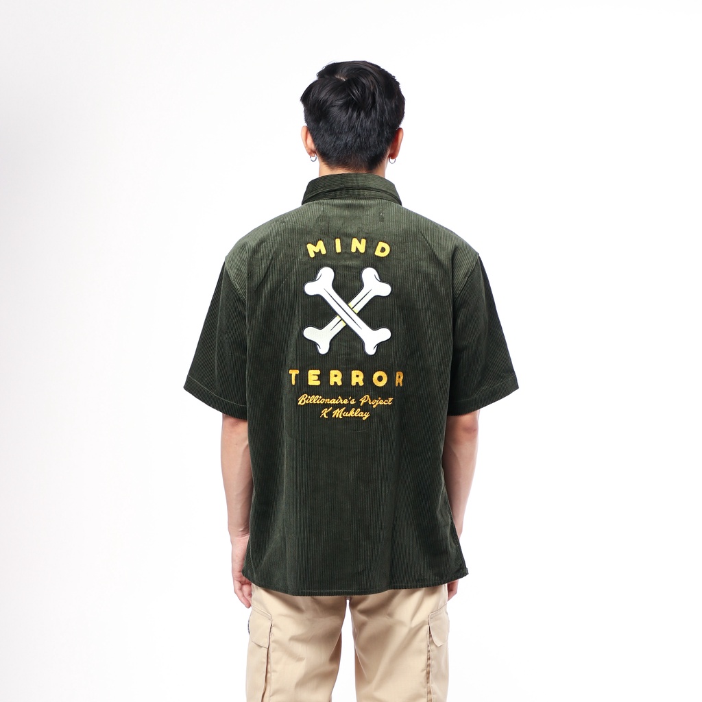 Billionaire's Project X Muklay V2 Outer - Mind Terror Corduroy Shirt Olive