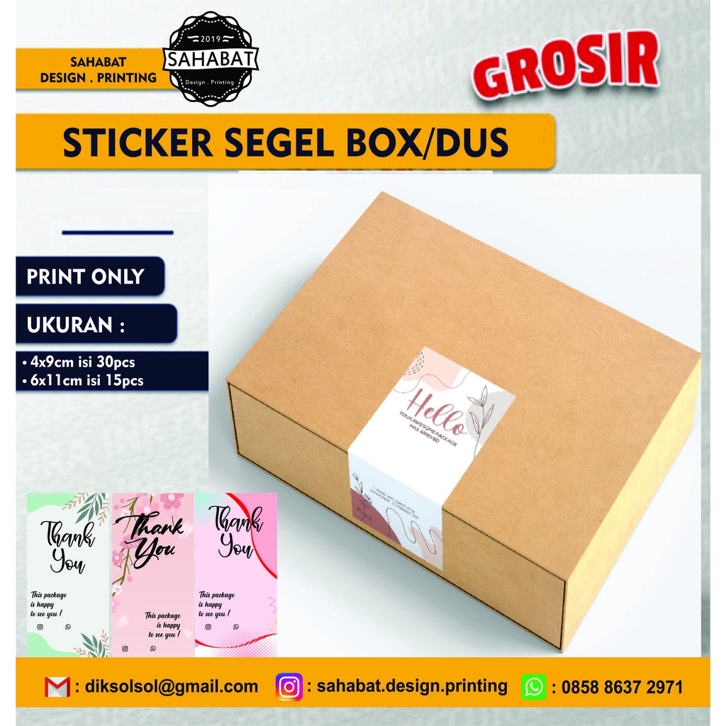 

(isi 30pcs & 15pcs) Sticker Hampers / Sticker Segel Box Produk / Sticker Segel Paket / Sticker Hampers / Sticker Box