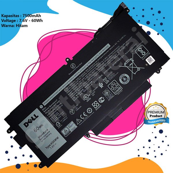 Original Battery DELL K5XWW Latitude 5285 5289 7389