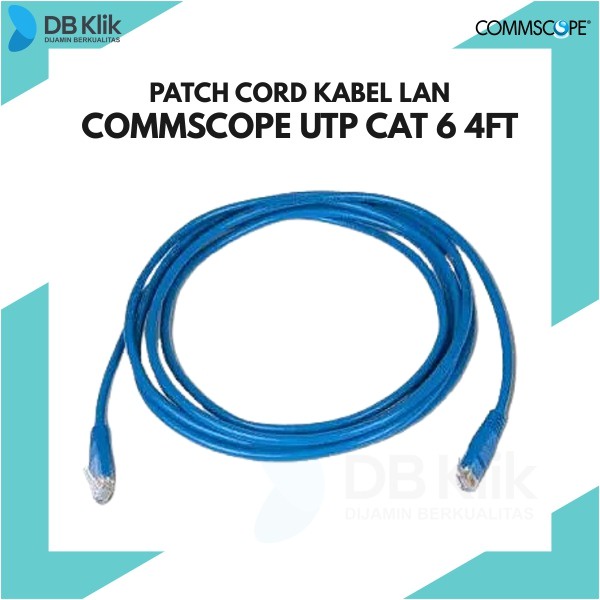 Patch Cord Kabel LAN Commscope UTP Cat 6 4FT - Kabel UTP Cat6 1 Meter