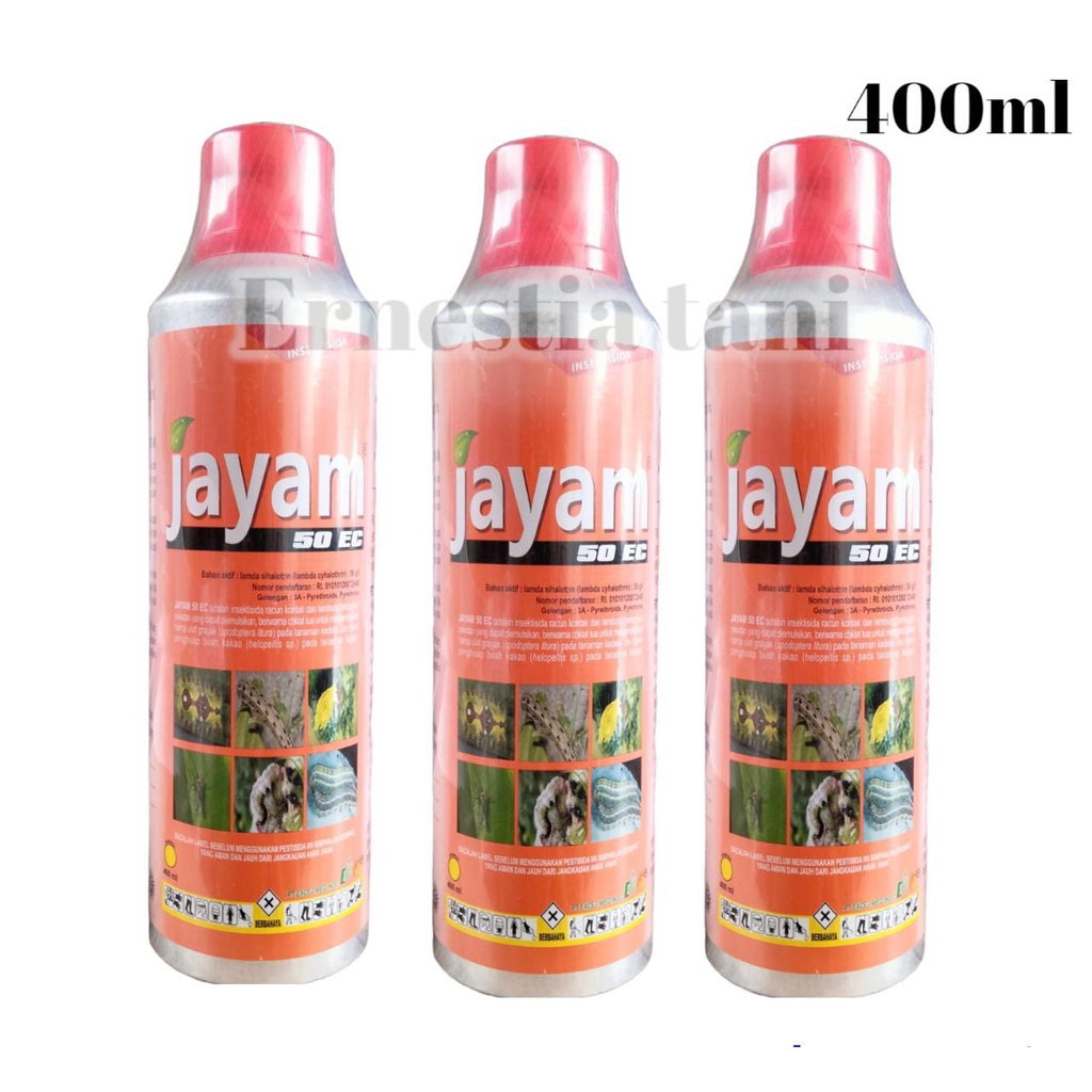 Insektisida JAYAM 50 EC 400ml Pembasmi Hama Ulat Gyarak Pada Tanaman Kedelai dan Kakao Bahan Aktif L