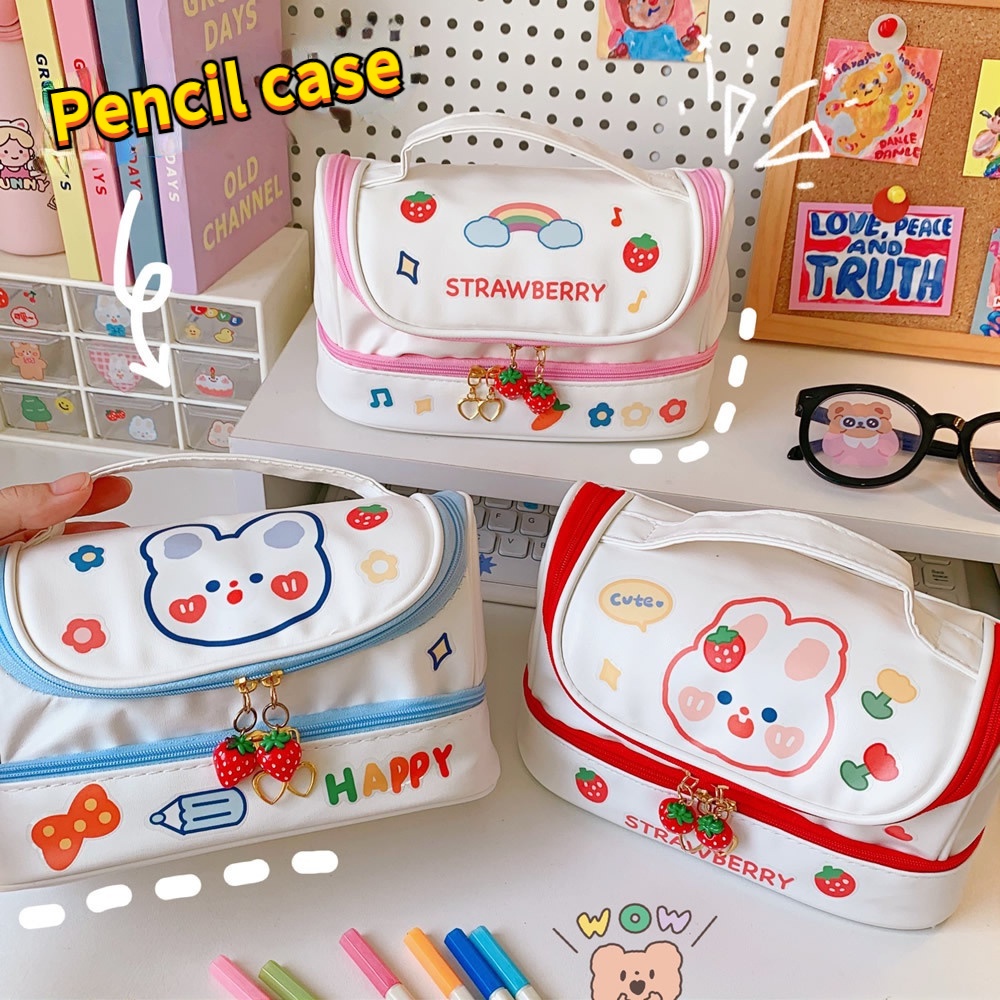 

Tempat Pensil Kotak Pensil STICKER DIY Korea Design Pencil Case