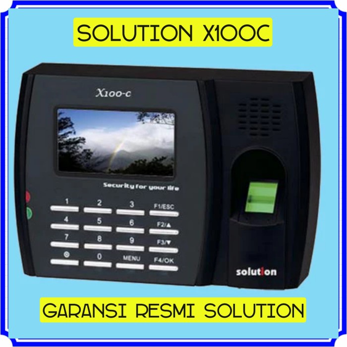 Absensi Solution X100C Fingerprint - Mesin Absensi