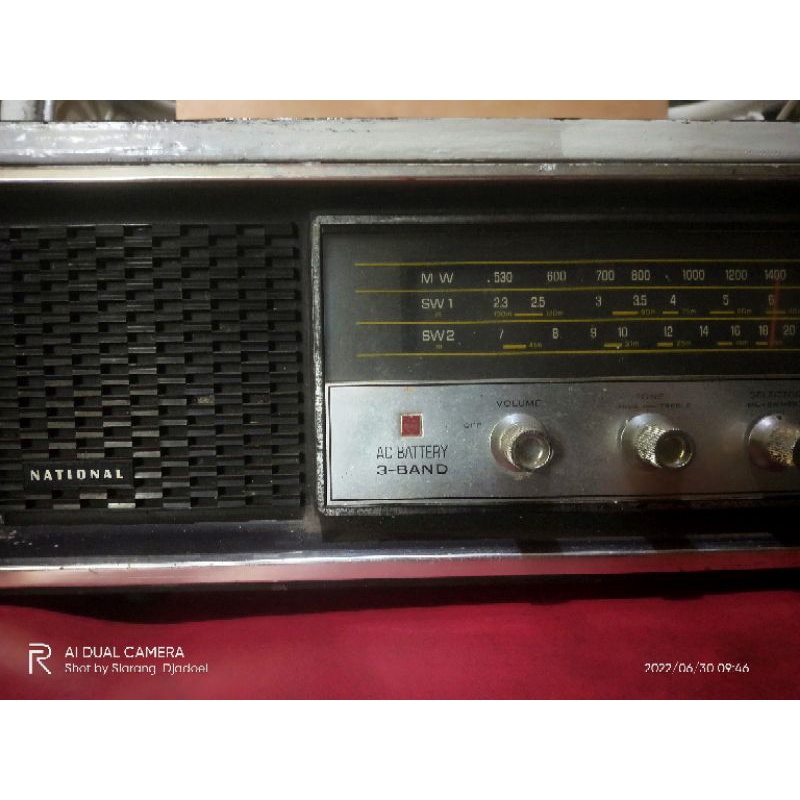 radio antik kuno jadul lawas body kayu national