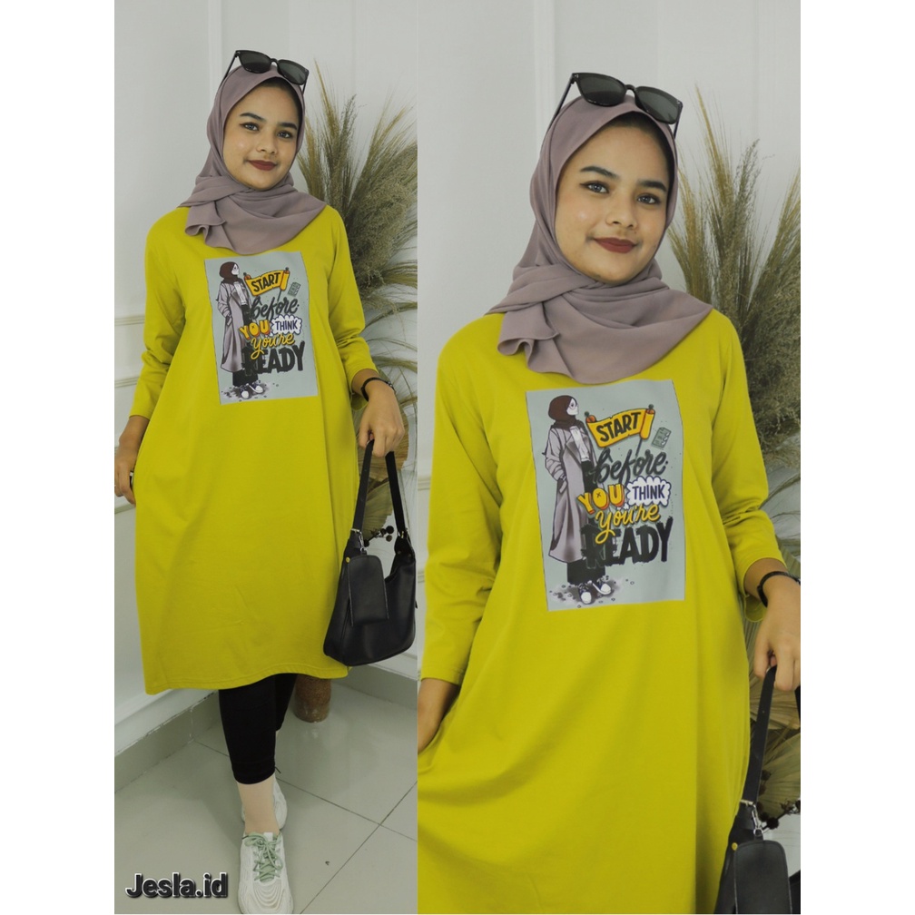 Kaos Oversize Wanita Star midi dress Bahan kaos katun combed 24S Aplikasi sablon ukuran s- xxl ld 90 - 120 cm Long tunik wanita jumbo Gamis wania model terbaru 2023 Pakaian muslim wanita Midi dress warna warna hitam putih Kaos remaja tanggung