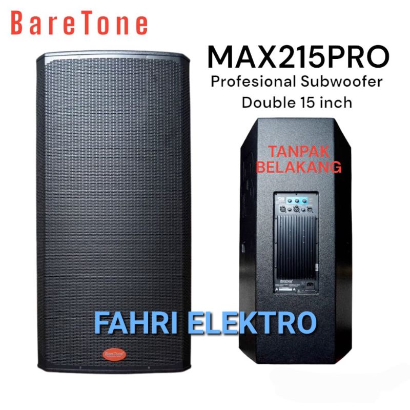 Speaker Aktif 15 Inch BareTone MAX215PRO Double Profesional Audio Sound System Monitor Original