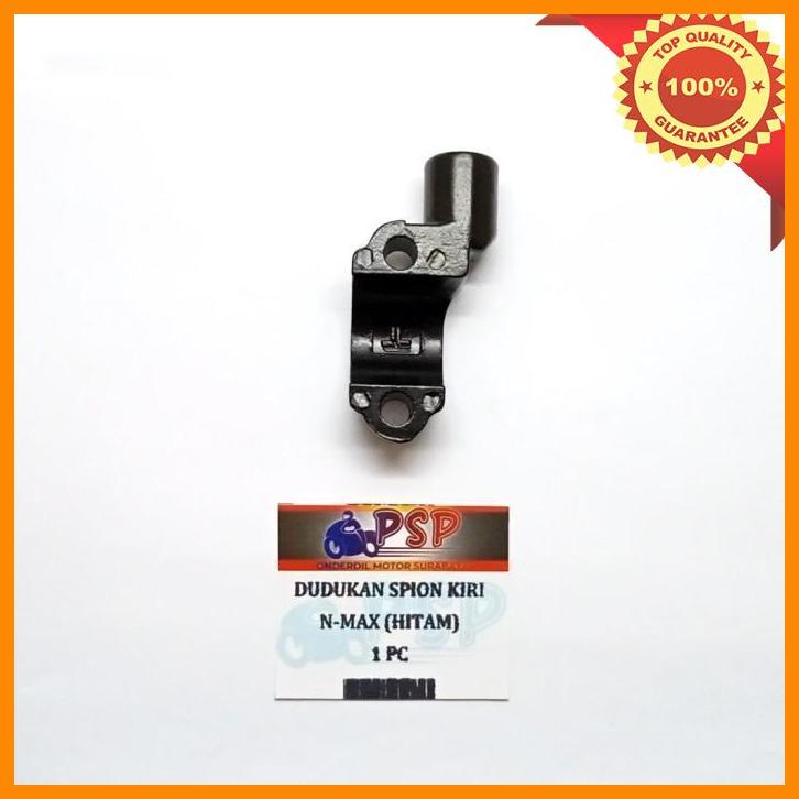 (KKP) DUDUKAN SPION N-MAX Hitam KIRI - (Drat 14 Ulir kiri)