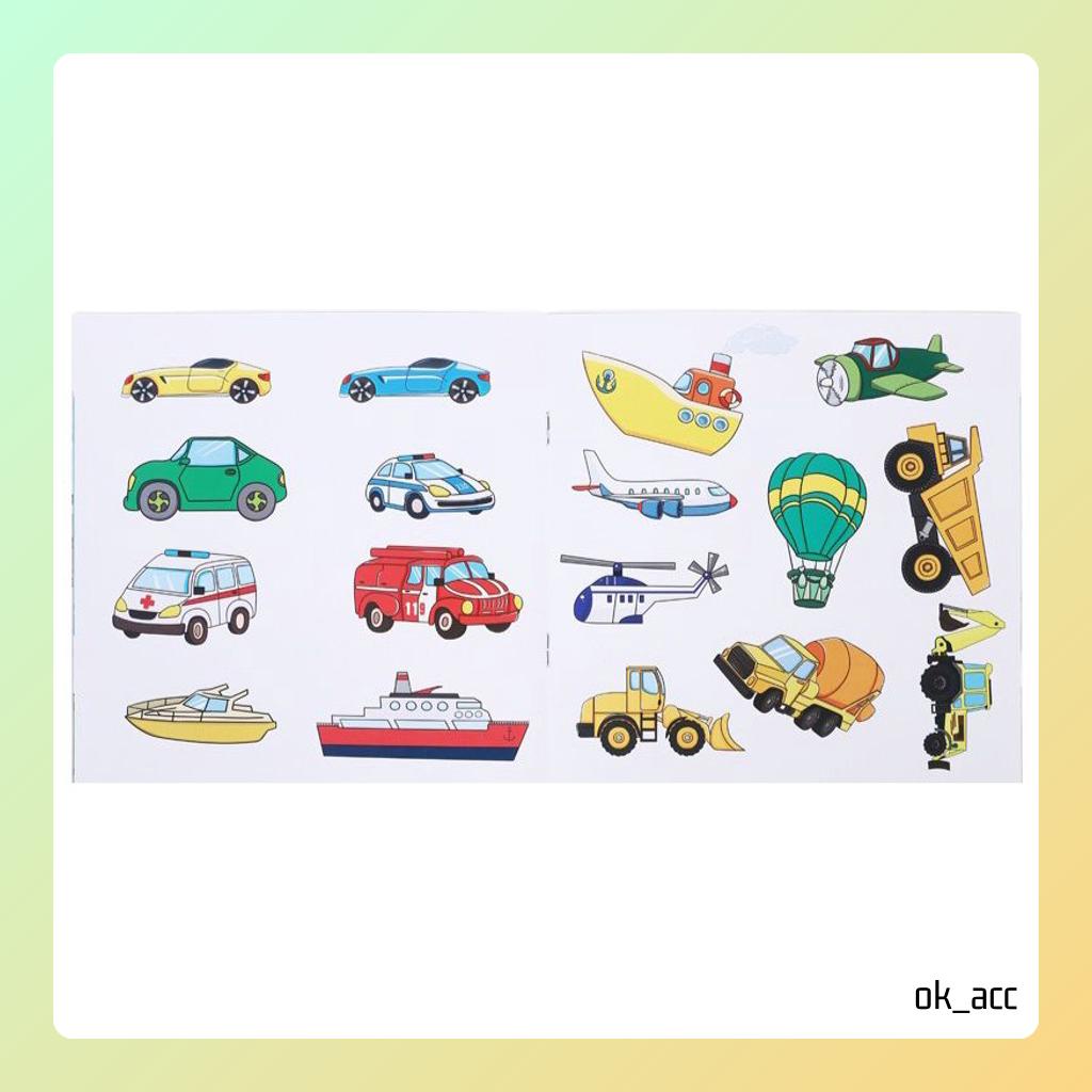 H Buku Tempel Stiker Anak Bermain Sensori Halus
