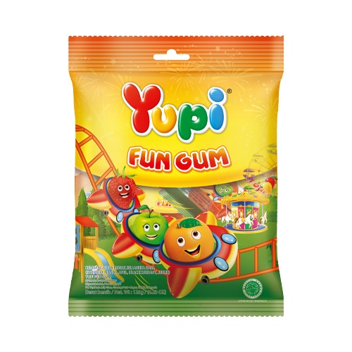 

YUPI FUN GUM 120gr/YUPI APPLE RINGS 108gr