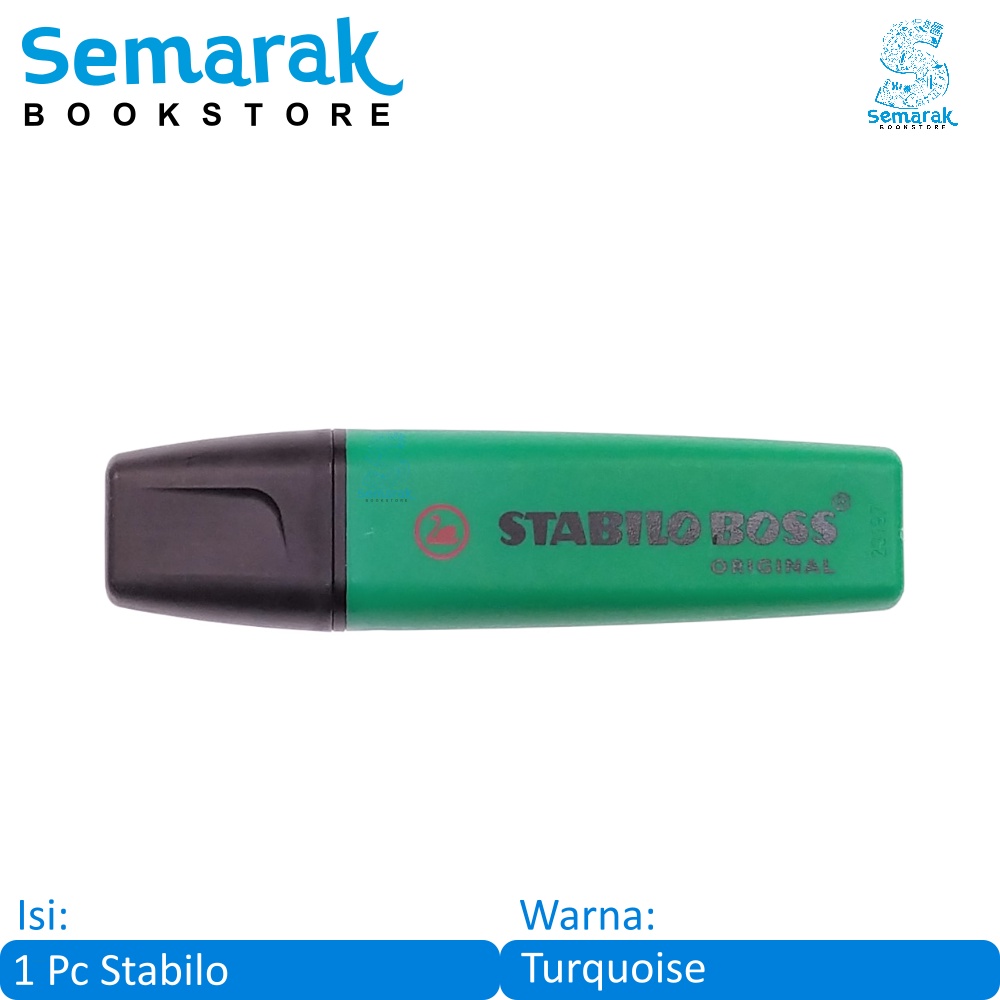 

Stabilo 70/51 Boss Original Highlighter Fluorescent Color - Turquoise [1 Stabilo]