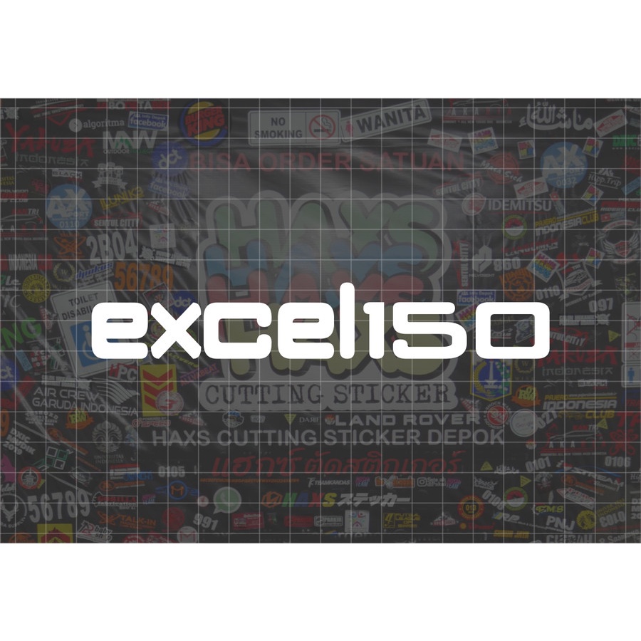 Cutting Sticker Excel 150 Ukuran 15 Cm Untuk Motor Mobil