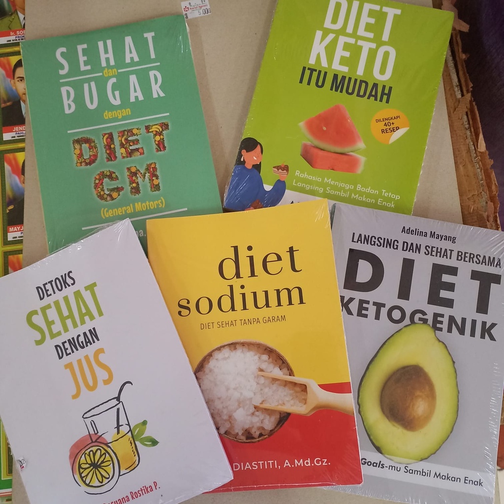 Buku Original Detoks Sehat dengan Jus Sehat dan Bugar dengan Diet GM (General Motors)  Diet Keto itu