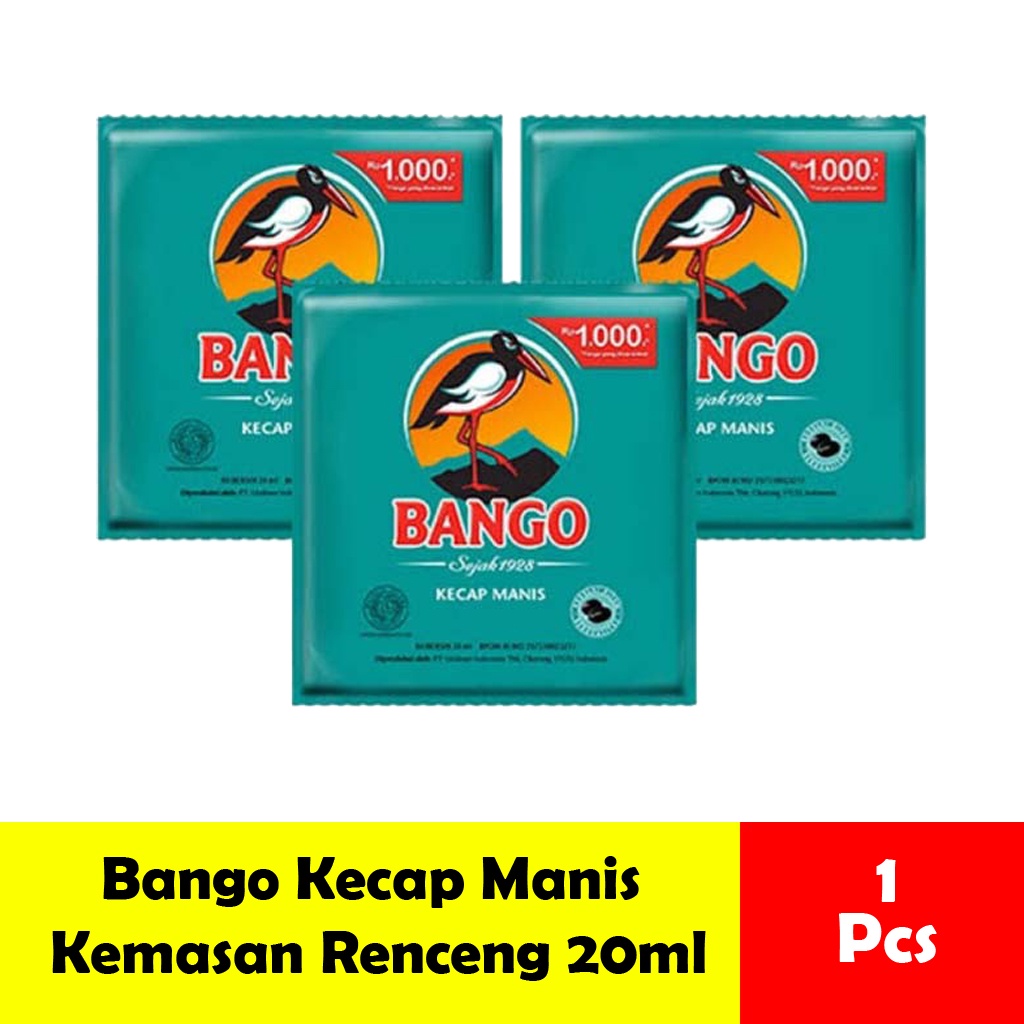 

Kecap Manis Bango Kemasan Renceng (isi 12pcs) 20ml