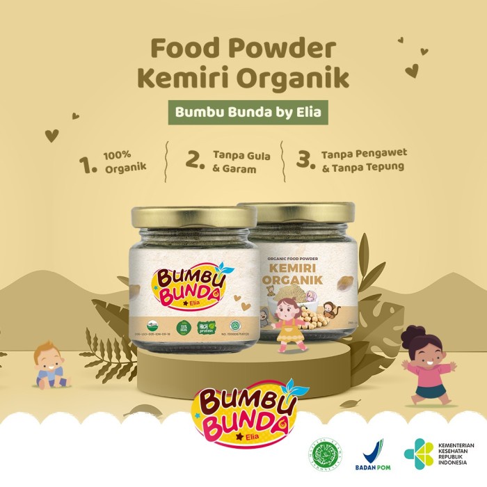 

Terlaris ✨ - Bumbu Bunda by Elia Organic Food Powder Rempah Kemiri Organik 2.1.23
