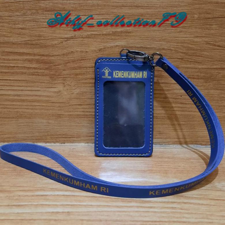

(Bayar Ditempat) Tempat Id Card Pengayoman Kumham Kulit Holder Id Card Kulit Kemenkumham Kalung !!