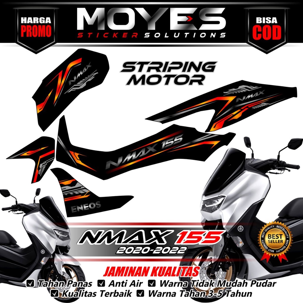 Striping Motor NMAX NEW 155 - Stiker Striping Nmax 155 New