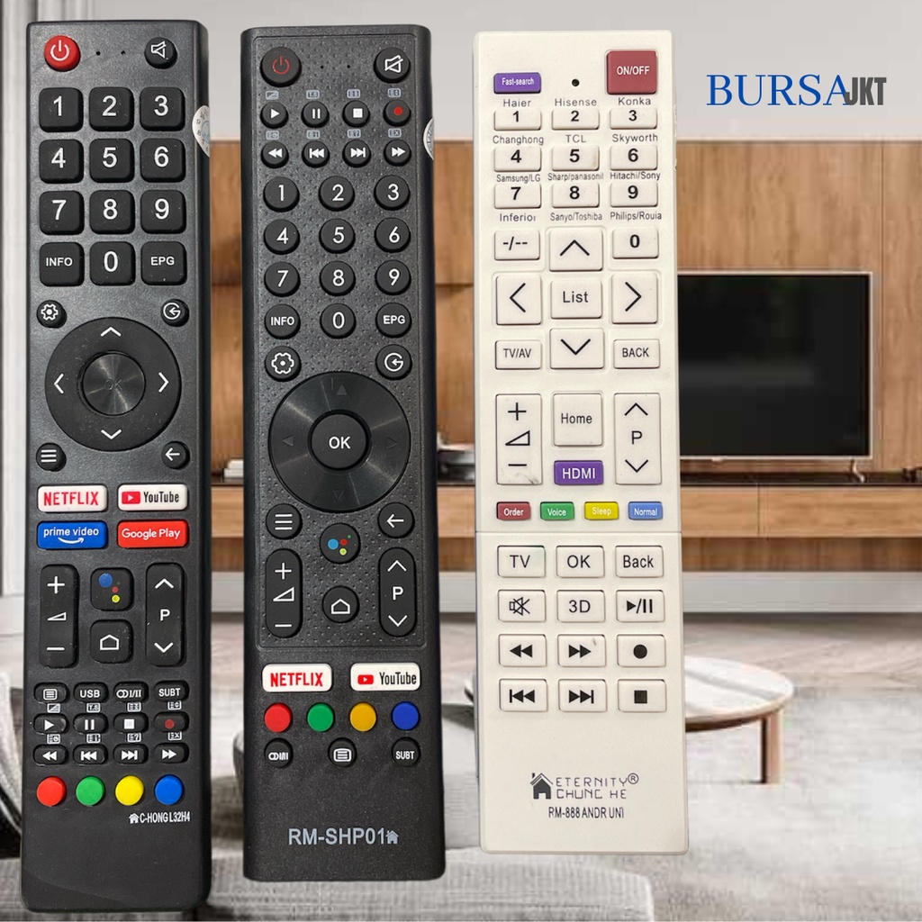 REMOTE CHANGHONG UNIVERSAL SMART TV L32H4 ANDROID YOUTUBE DLL