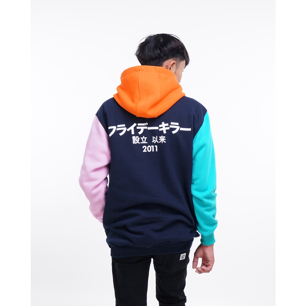 JAKET HOODIE FRIDAY KILLER | YONSHOKU NAVY HOODIE