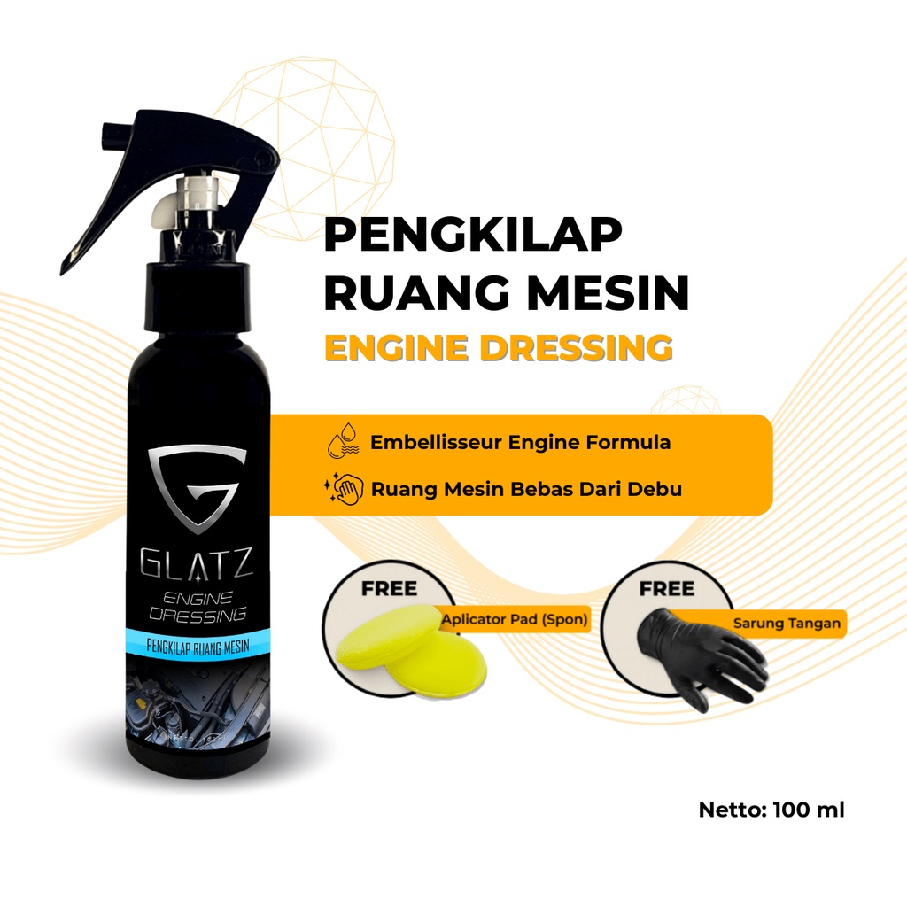 Engine Dressing Pengkilap Ruang Mesin Mobil Water Based Glatz Autocare