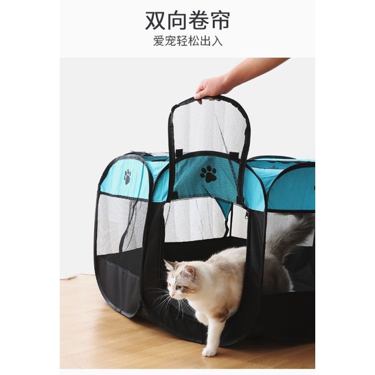 [FREE BONUS]PlayPen Kandang Main Lipat Kucing dan Anjing Foldable Pet Fence