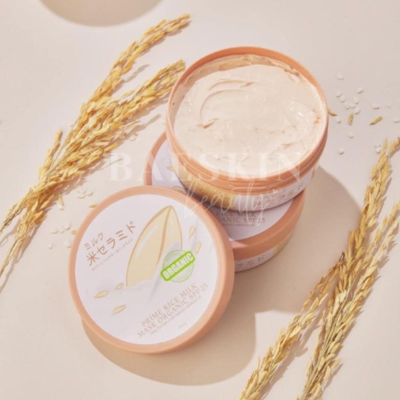 BISA  JOJU RICE MILK MASK ORGANIC SPF 25 BY PRIME ORIGINAL THAILAND 100%