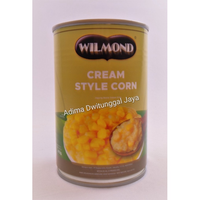 Jagung Manis / Jagung Cream / Cream Style Corn Wilmond 410 gr