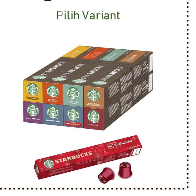 

RVN208 Pilih Varian Nespresso® Starbucks® Coffee Capsule $$$