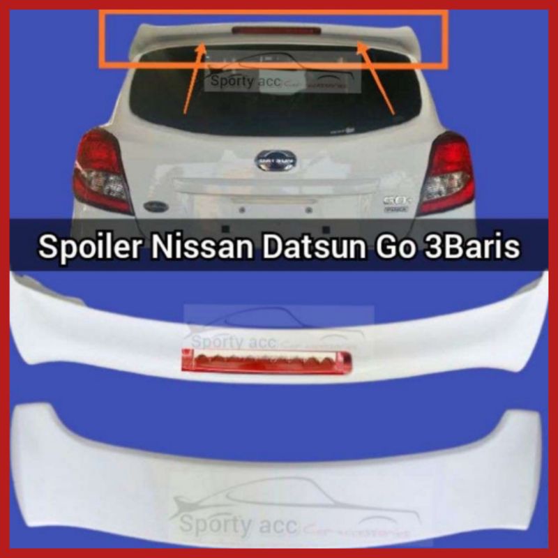 Spoiler Sayap Mobil Datsun 3 Baris + Lampu Rem