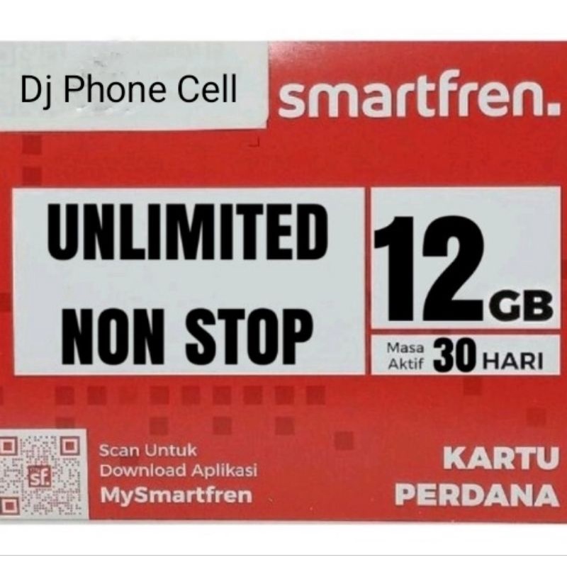 Perdana Smartfren Unlimited Nonstop 12GB